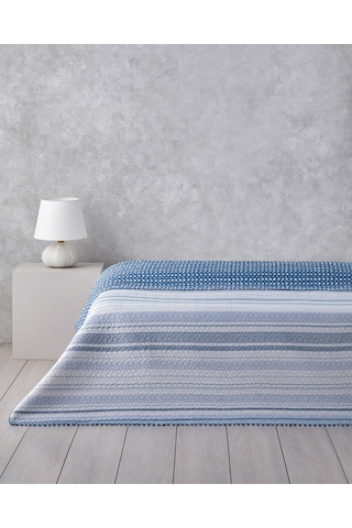 English Home Contemporary Chic King Size Çok Amaçlı Örtü 240x220 Cm Lacivert Lacivert