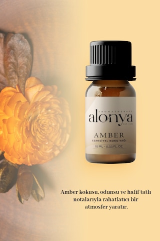 Amber Esansiyel Uçucu Koku Yağı Buhurdanlık Esansı Oda Kokusu Ve Aromaterapi Yağı 10 Ml Amber