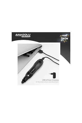 Anadolustrong 3 Kademeli Şarjlı Mini Taşlama Gravür Dremel Seti