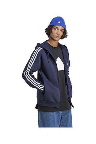 Adidas M 3s Fl Fz Hd Erkek Günlük Ceket Ij6478 Mavi Mavi