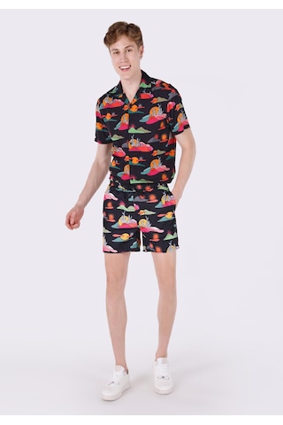 Colin's Colins Slim Fit Baskılı Erkek Çok Renkli Deniz Şortu Cl1063397 Q1.v2 Mtc Çok Renkli