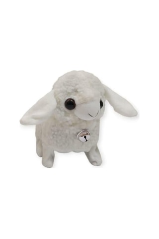 Pilli Sesli Yürüyen Peluş Oyuncak Kuzu Çok renkli
