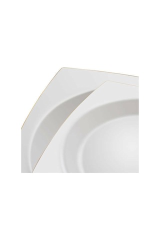 Bernardo Twinkle Gold 53 Parça Yemek Takımı Beyaz - Altın