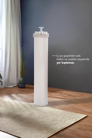 House Plus Hely Açılıp Kapanabilir 360 Dönebilen Kurutmalık Askısı Krem Krt57058 Krem