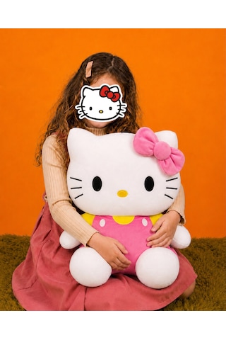 Hello Kitty Peluş Oyuncak Yeni Seri 50cm- Yumuşak & Sevimli Açık Pembe