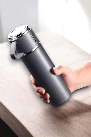 Hubrendy Tekno Şık Ve Dayanıklı 3 Bardaklı Termos Seti Uzun Süre Isı Koruma Özellikli Diğer