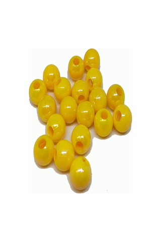 Sazan Dip Yemi Janjan Sarı Boncuk 10 Mm 60 Adet