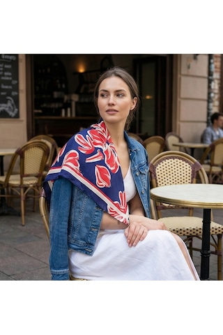 Modern Touch Desen 70 70cm Bandana/fular Çok Renkli