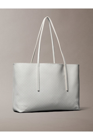 Kadın Emblem Tote Çanta Krem