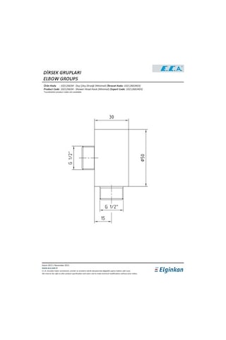 Eca Minimal Ankastre Duş Çıkış Dirseği 102126634 Krom