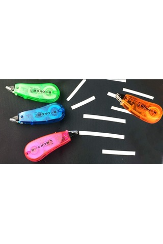 Tombow Mini Şerit Silici 5mmx6m, Şeffaf Mavi Genel