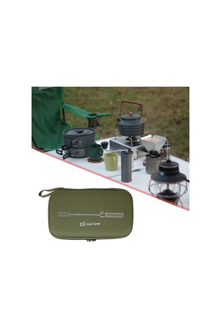 Homyl Açık Hava Kamp Gaz Meşalesi Saklama Koyu-yeşil Koyu Yeşil