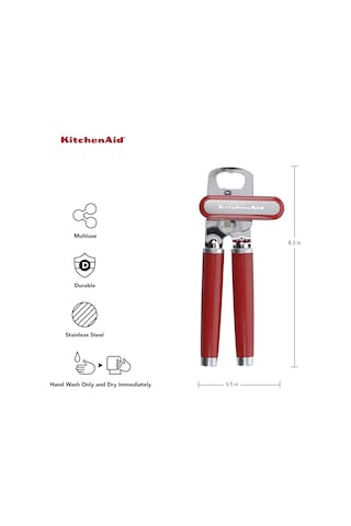 Kitchenaid Klasik Çok Işlevli Konserve Açacağı, 21 Cm, Empire Red Diğer