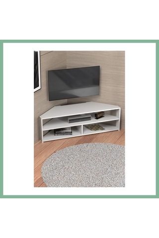 Bşkvirgo Köşe Tv Ünitesi Beyaz 140 Cm Bsk2026