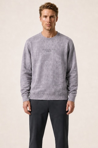 Redline Rummi Desenli Kışlık Yeni Sezon Erkek Regular Fit Sweatshirt Gri