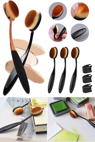 Oval Makyaj Fondöten Fırçası