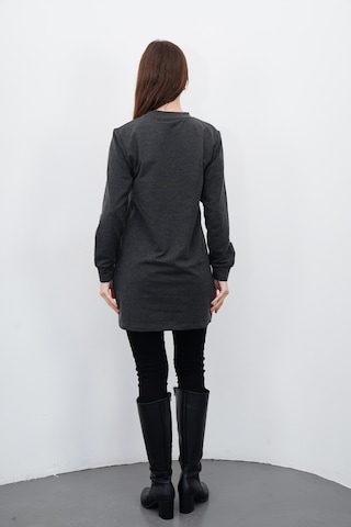 Penyebizden Tesettür Sweatshirt Tunik-antrasit