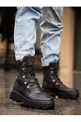 Knack Erkek Spor Bot B14 Siyah Siyah Taban Siyah Siyah Taban