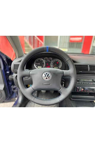 Volkswagen Golf 4 Araca Uyumlu Direksiyon Kılıfı Noktalı Düz Yüz
