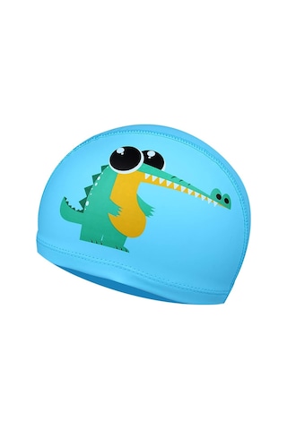 Çocuk Yüzme Boneleri Mavi Timsah Desen - Çocuklar İçin Yüzme Bon Mavi