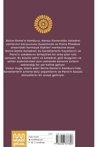 Notre - Dame'ın Kamburu-Kısaltılmış Metin - Çocuk Klasikleri - Victor Hugo - Mundi