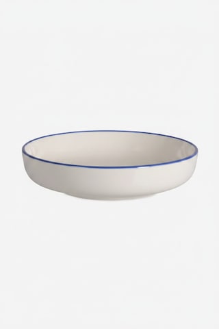 6'lı Toledo Çukur Tabak 22cm Rim Lacivert Rinart Krem