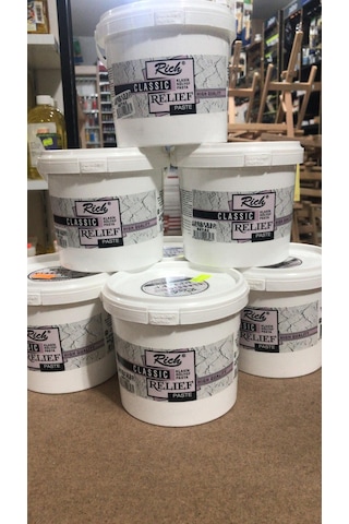 Rich Rölyef Pasta Relıef Paste Beyaz 1200 G Kova