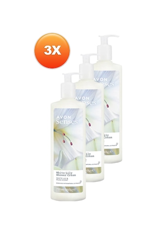 Avon Senses White Lily Beyaz Zambak Kokulu Duş Jeli 3 x 720 ML