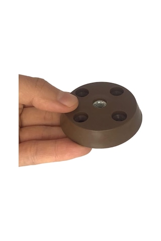 8 Adet Düz Ayak Tabanı Kahverengi Mobilya Masa Sehpa Ayağı Bağlantı Aparatı Plastik