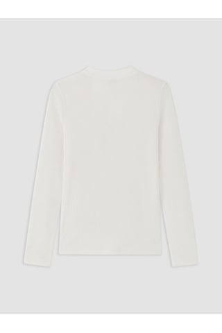 Lcw Modest Beyaz Dik Yaka Taşlı Kadın Body