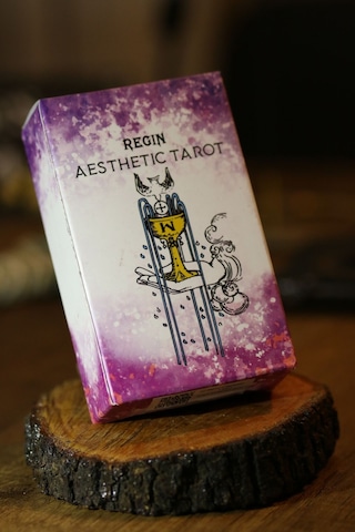 Mor Beyaz Spiritüel Enerji Tarot Destesi 78 Kart