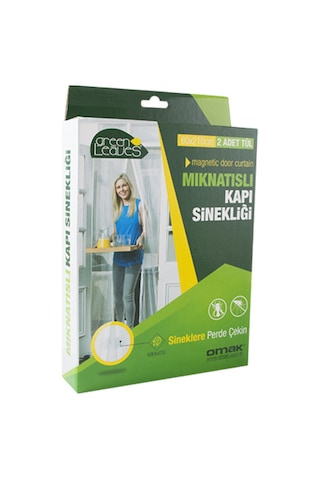 Omak Mıknatıslı Kapı Sinekliği Tül Perde 60 x 210 CM 2 Parça