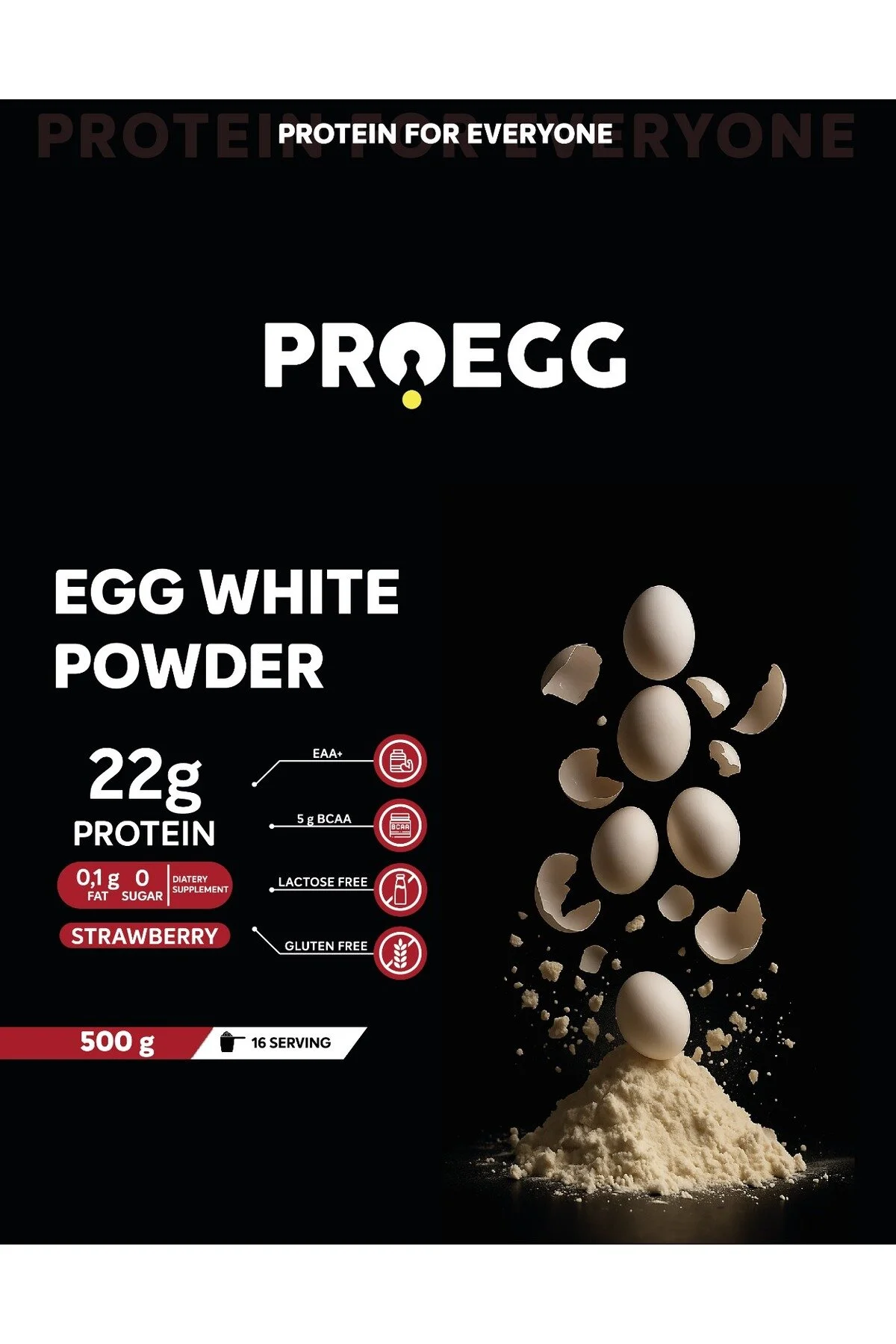 Proegg Proteinli Öğün Tozu - Çilek Aromalı Çilek