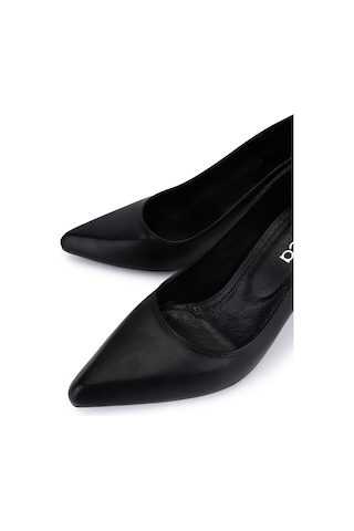 Tamer Tanca Kadın Vegan Siyah Stiletto Ayakkabı 911 225 Bn Ayk Y22 Sıyah Cılt Siyah