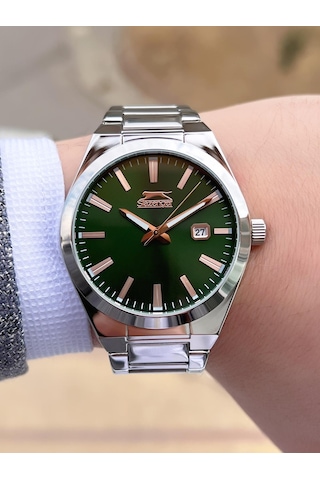 Slazenger Damatlık Ve Takım Elbiye Özel Çelik Kordon 5 Atm Suya Dayanıklı Erkek Kol Saati Sl545.a01 Gümüş