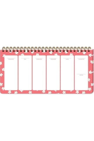 Keskin Color 13x27 Spiralli Haftalık Planlayıcı Minik Papatya Diğer