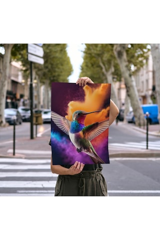 Çerçevesiz Poster Sinek Kuşu "rio"