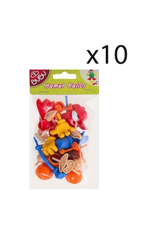 Bubu Oyun Hamuru Aksesuarı Vücut Parçaları 26 Parça 10 Paket Çok Renkli