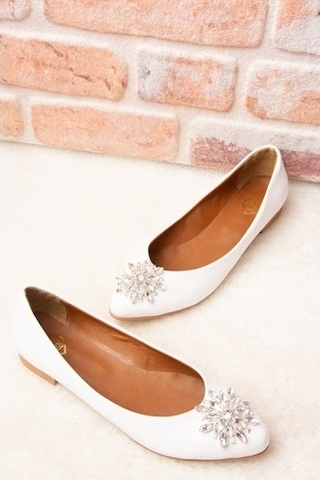 Fox Shoes Beyaz Kadın Babet H726511709 Beyaz