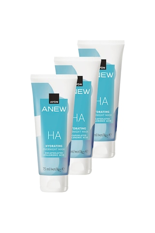 Avon Anew Hyalüronik Asit İçeren Gece Maskesi 3 x 75 ML