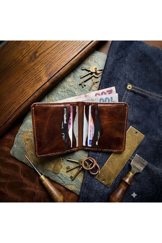 Parla Leather Elegand Kişiye Özel Hakiki Gerçek Deri Minimal Erkek Cüzdan Taba Parla Leather Elegand Kişiye Özel Hakiki Gerçek Deri Minimal Erkek Cüzdan Taba