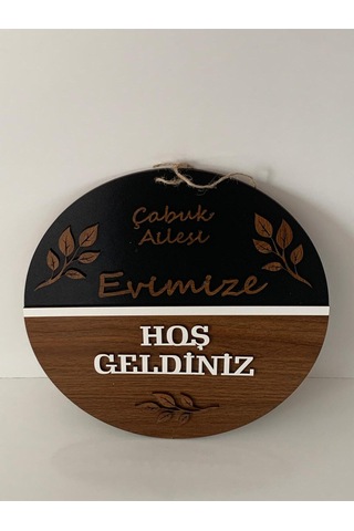 Kişiye Özel Ahşap Kapı Süsü