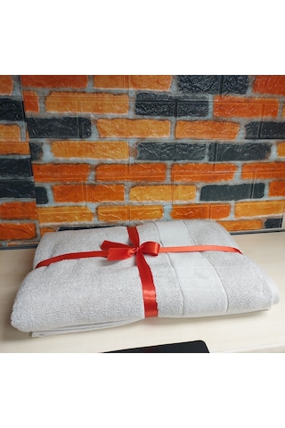 Özdilek Svv Border Yeni Seri Banyo Havlusu 76x147 - Silver Gri