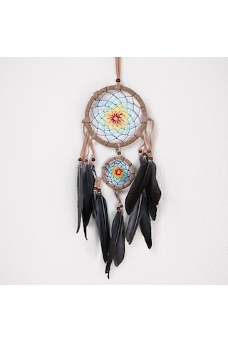 Ruhun Çemberi Mandala Temalı Renkli Düş Kapanı Dream Catcher