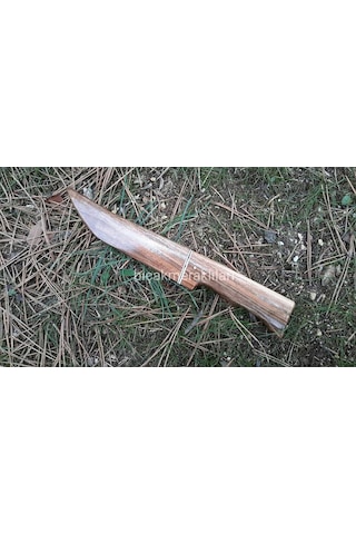Bel Kamp Bıçağı-El İşçiliği-No1-20 CM Kahverengi