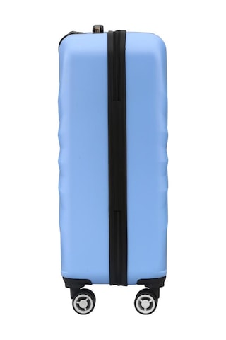 Büyük Boy %100 Polikarbon Valiz 4x2 Teker Mavi 1809 Mavi