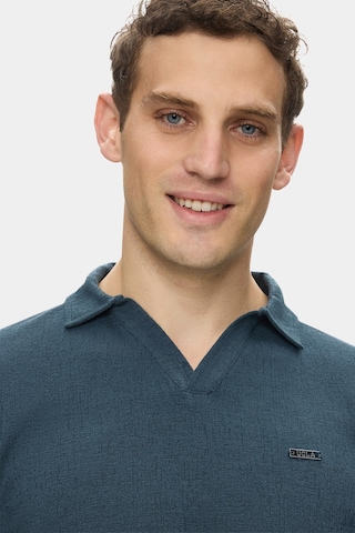 Felıpe Lacivert Polo Yaka Krinkıl Hafif Kumaş Metal Logolu Standard Fit Erkek Tshirt Lacivert