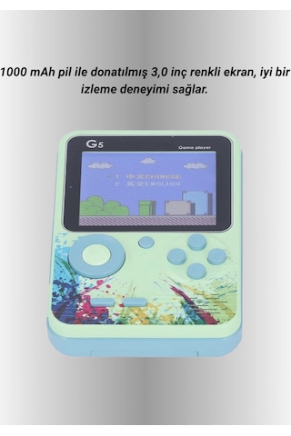 Mey İthalat 3 İnç Renkli Ekranlı Taşınabilir El Konsolu G5 Modeli