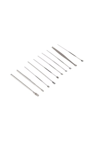 Paslanmaz Çelik Spiral Kulak Temizleyici, Taşınabilir Kulak Temizleme Çubuğu, Kaşık, Kulak Kiri Temizleme Seti