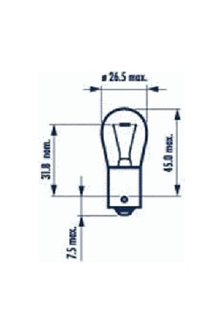 Narva Cg 17635 12v 21w 1141 Ampul